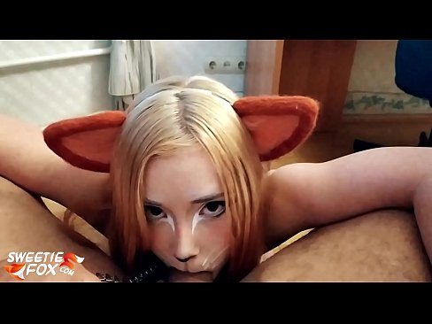 ❤️ Kitsune loro dick na kụkọba n'ọnụ ya ❤️ Anal porn ❤